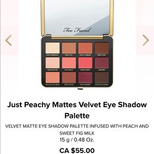 Too Faced - Just Peachy Mattes Eyeshadow Palette